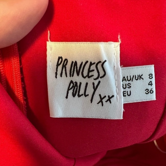 Princess Polly Novella Mini Dress Red - Picture 6 of 8